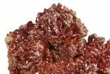 Dark Red Vanadinite Crystals on Barite - Morocco #223672-1